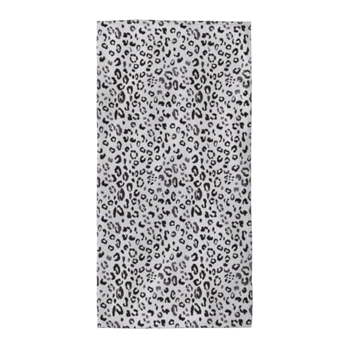 GSGCSBYMLG Langes Handtuch mit Leopardenmuster, Polyester-Fleece von GSGCSBYMLG