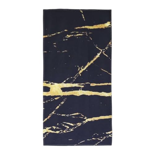 GSGCSBYMLG Langes Handtuch mit Marmor-Aufdruck, Polyester-Fleece von GSGCSBYMLG