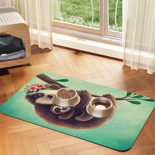 GSGCSBYMLG Lazy Cute Faultier Hanging the Branches printed Pet absorbent leather tablecloth Placemat GSGCSBYMLG Lazy Cute Faultier Hanging the Branches printed Pet absorbent leather tablecloth Placemat von GSGCSBYMLG