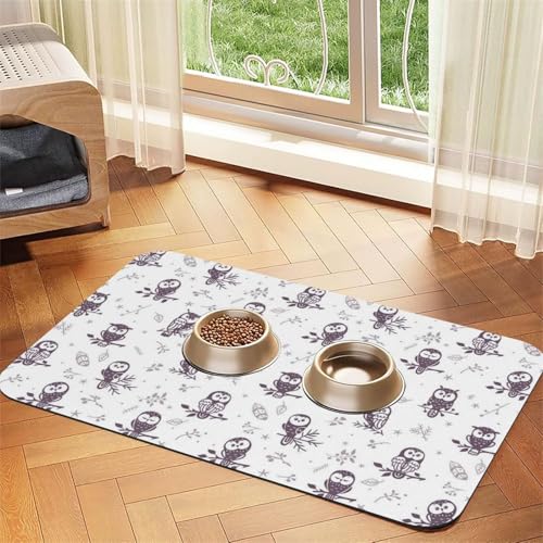 GSGCSBYMLG Platzdeckchen aus saugfähigem Leder mit Eulenzweigen GSGCSBYMLG Platzdeckchen aus saugfähigem Leder mit Eulenzweigen von GSGCSBYMLG
