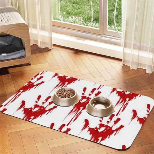 GSGCSBYMLG Platzdeckchen aus saugfähigem Leder mit blutigen Handabdrücken GSGCSBYMLG Platzdeckchen aus saugfähigem Leder mit blutigen Handabdrücken von GSGCSBYMLG