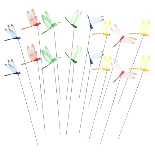 20 Stück 25 cm kleine Libellenpfähle Kunststoff Libellenstäbe Drachenfliege Gartenstecker Libelle Gartenornamente Libelle Hofdekorationen für drinnen und draußen 20 Stück 25 cm kleine Libellenpfähle Kunststoff Libellenstäbe Drachenfliege Gartenstecker Libelle Gartenornamente Libelle Hofdekorationen für drinnen und draußen von GSHLLO