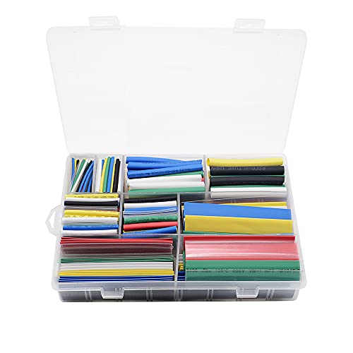 GSHUPIOU Schutzkabel Schutzkabel, Cable Tidy Sleeve 385pcs Heat Shrink Tube 2:1 Heat Shrink Tubing Set 9 Sizes 7 Colors Sleeve Wrap Polyolefin Tubes Shrink Wrapped GSHUPIOU Schutzkabel Schutzkabel, Cable Tidy Sleeve 385pcs Heat Shrink Tube 2:1 Heat Shrink Tubing Set 9 Sizes 7 Colors Sleeve Wrap Polyolefin Tubes Shrink Wrapped von GSHUPIOU