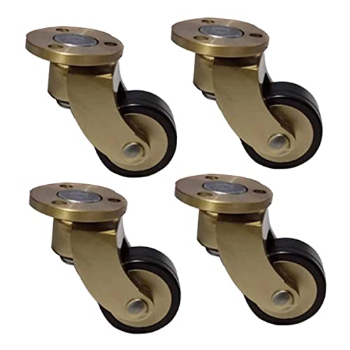Hochleistungs-Lenkrolle, Set mit 4 Lenkrollen aus antikem Messing, robuste Möbelrollen Schrauben, 150 kg Tragkraft, idealer Ersatz for Möbel und Heimdekoration(G) von GSHXNM