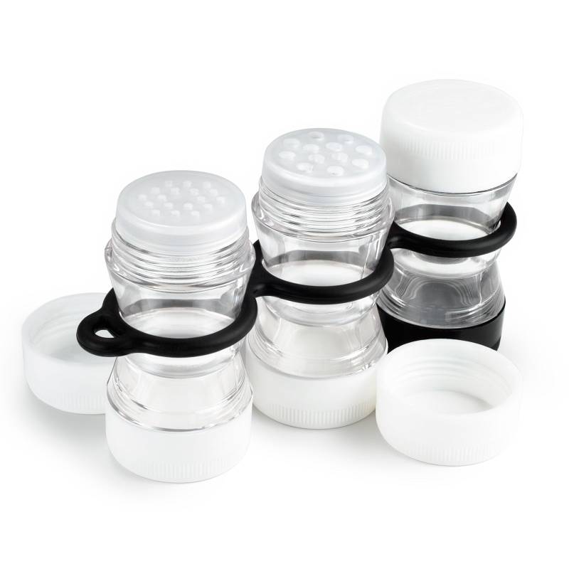 GSI Camping Mini Salz Pfeffer Gewürz Streuer Set Dose Gläser Outdoor 22Etiketten von GSI Outdoors