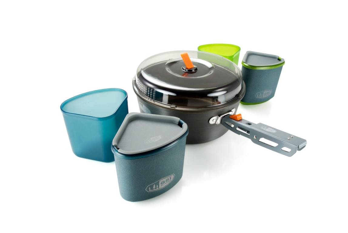 GSI Geschirr-Set GSI Kochtopf-Geschirr-Set "Pinnacle Hiker" für Camping und Trekking, Kochtopf-Geschirr-Set "Pinnacle Hiker" für Camping und Trekking von GSI