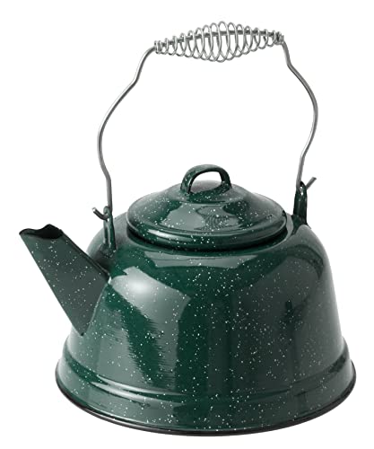 GSI Outdoors 25221 Tea Kettle Teekessel aus Emaille, Emaillierter Stahl, Grün von GSI Outdoors