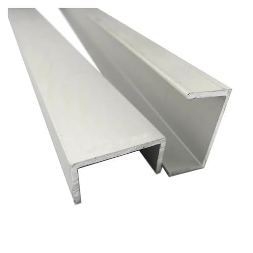 5 Stück U-förmiger Aluminium-Kanalrahmenschlitz, fester innerer Kartenschlitz aus Glas, DIY-geformte Automodell-Roboterhalterung(20X10X100MM) von GSJNHY