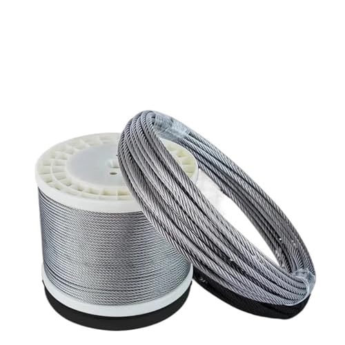 Drahtseil Durchmesser 0,30–4,0 mm 1 x 7 7 x 7 7 x 19 304 Edelstahl-Drahtseil for Heben von Drahtseil(0.6mm 1x7,5m) von GSJNHY