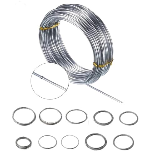 Drahtseil Länge 1 Meter 5 Meter 10 Meter Durchmesser 0,2 mm - 3,0 mm 304 Edelstahlseil Einzelner heller harter Draht Verschiedene Längen(1.5mm 5 meters) von GSJNHY