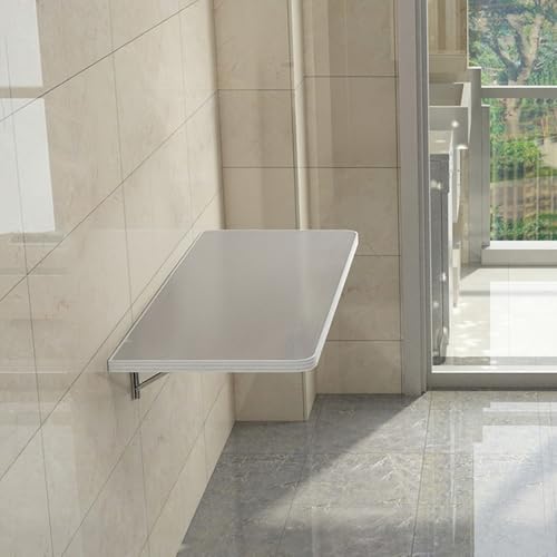 GSKDZG Wandklapptisch, Computertisch Aus Edelstahl Wandtisch Für Kleine Räume Klapptisch, Schwebender Schreibtisch Mit Halterungen, Klappbar Werkbank(100x40cm) von GSKDZG