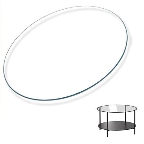 28cm 38cm 50cm Runde Glastischplatte, Tischplatten Aus Gehärtetem Glas, Ersatz Glasplatte Für Wohnzimmer Couchtisch Esstisch(450mm(17.7in)) von GSKFXJ
