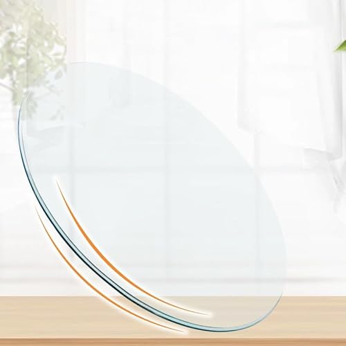 30/45/55/68cm Runde Tischplatte Aus Glas, Transparent Glastischplatte Für Couchtisch, Ersatz Glasplatte Für Wohnzimmer, Esstisch, Hotel(350mm(13.8in)) von GSKFXJ
