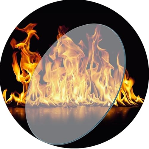 30 50 80cm Glas Ersatz-Tischplatte, Runde Glasplatte Für Couchtisch, Tischplatte Aus Gehärtetem Glas Für Wohnzimmer/Esstisch(980mm(38.6in)) von GSKFXJ