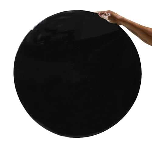 38cm 50cm Schwarzem Glas Ersatz Tischplatte, 6mm Dicke Runde Glasplatte Für Couchtisch, Tischplatten Aus Glas Explosionsschutz, Schlagfest(78CM(30.7IN)) von GSKFXJ
