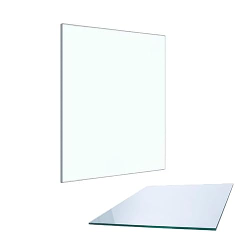 60x60cm Tischplatte Quadratische Glasplatte, Transparent Glastischplatte Ersatzteil Für Esstisch/Garten/Couchtisch, Ersatztischplatte(65x65cm/25.6x25.6in) von GSKFXJ