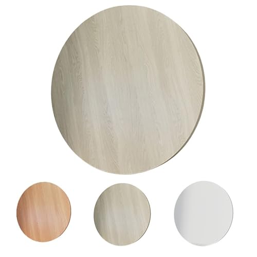 Ersatz-Tischplatte Aus Holz, Rund Holzplatte Für Couchtisch 30cm 50cm 60cm 70cm 80cm Ersatztischplatte, Langlebig Und Stilvoll(Walnut Color,60cm/24in) von GSKFXJ