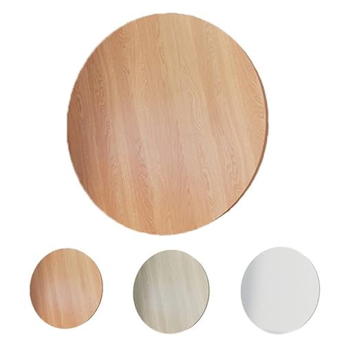 Ersatz-Tischplatte Aus Holz, Rund Holzplatte Für Couchtisch 30cm 50cm 60cm 70cm 80cm Ersatztischplatte, Langlebig Und Stilvoll(Wood Grain,80cm/32in) von GSKFXJ
