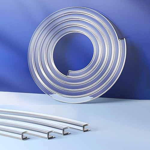 Flexible U Profil Kantenschutz, 4m Glastische Kantenschutzprofil Klemmbereich 1-26 Mm, Transparenter Tischkantenschutz, Einfache Montage(Widths 10-11mm) von GSKFXJ