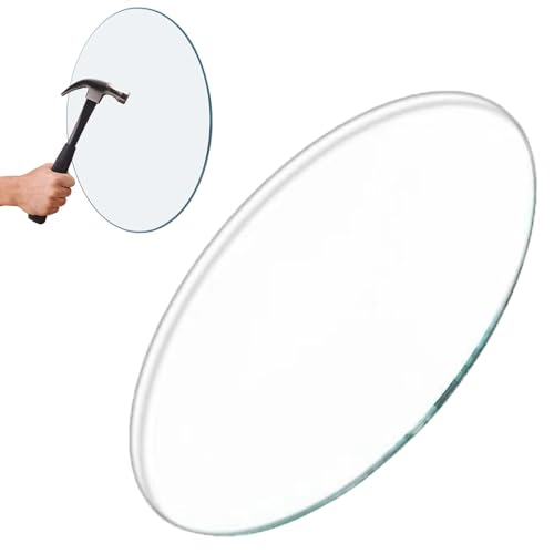 Gehärtetem Glas Ersatztischplatte, 30/60/90cm Runde Glas Tischplatten Für Couchtisch, Glasplatte Ersatzteil, Hohe Härte, Schlagfest(420mm(16.5in)) von GSKFXJ