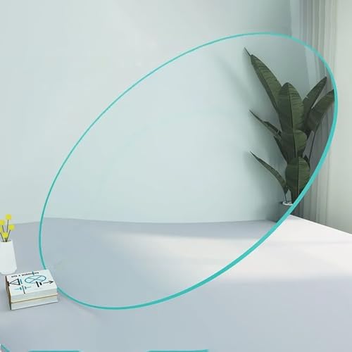 Glasplatte Für Couchtisch 30cm 60cm 100cm Runde Gehärtetem Glas Tischplatte, Schlagfest Ersatz Glasscheibe Für Reifen, Couchtisch, Außentisch(480mm(18.8in)) von GSKFXJ