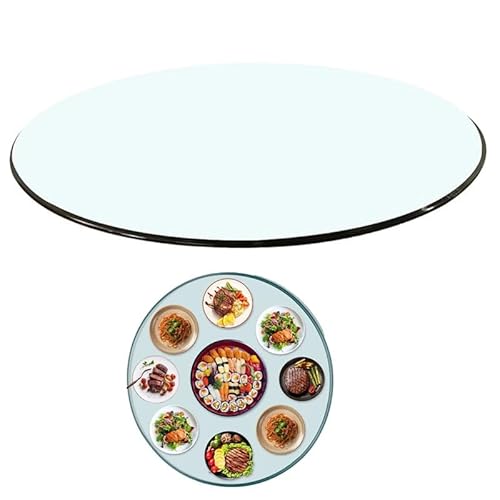 Glasplatte Runde Für Esstisch 28-98cm Transparent Tischplatte Aus Gehärtetem Glas, Ersatz Glasplatte Schlagfest Für Couchtisch(700mm(28in)) von GSKFXJ