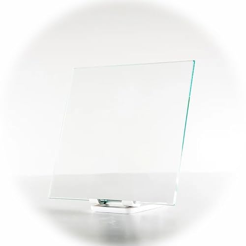 Glastischplatte 60x60 Cm Quadratisch Transparent, Gehärtetes Glas Tischplatte Für Esszimmer, Klarglas Ersatz-Tischplatte Mit Geschliffene Kanten(50x50cm/20x20in) von GSKFXJ