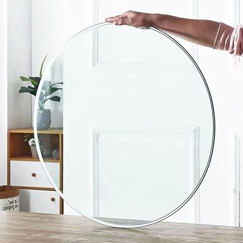 Klar Gehärtetem Glas Tischplatte 280mm 350mm 500mm Rund Glasplatte Ersatz, Transparent Glastischplatte Für Esstisch/Couchtisch/Küche(580mm(23in)) von GSKFXJ