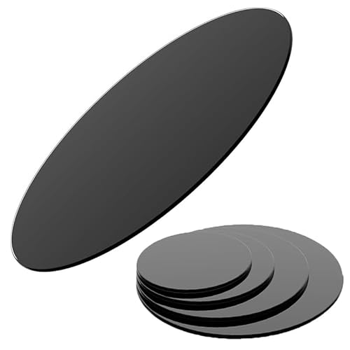 Runde Ersatz Schwarzem Glasplatte, 38 40 50cm Tischplatte Aus Gehärtetem Glas Für Esstisch/Garten/Couchtisch, Glastischplatte Robustes(70CM(28IN)) von GSKFXJ