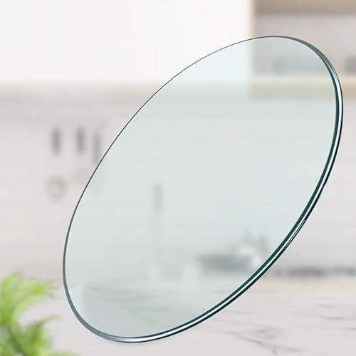 Runde Tischplatte Aus Glas Explosionsschutz, 38cm 60cm 90cm 100cm Transparent Glastischplatte, Esstisch Ersatz Glasplatte(50CM(19.6in)) von GSKFXJ