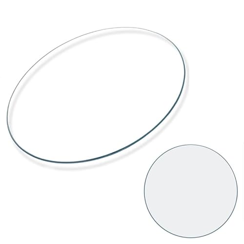 Runde Transparent Glasplatte, 38-90cm Tisch Glasplatte Ersatzteil, Robustes Gehärtetem Glas Tischplatte Für Wohnzimmer Couchtisch Esstisch(45CM(17.7IN)) von GSKFXJ