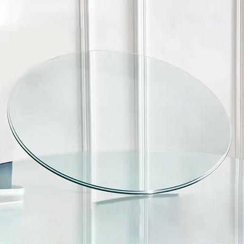 Tisch Glasplatte Ersatzteil 38cm 40cm Runde Gehärtetem Glas Esstisch Tischplatten, Robustes Transparent Glasplatte Für Garten/Couchtisch(88CM(34.6in)) von GSKFXJ