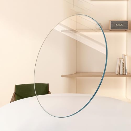 Tischplatte Aus Gehärtetem Glas 38 40 45 50 60 70 90 Cm Runde Glastischplatte Für Couchtisch, Transparent Ersatztischplatte Für Esstisch(85CM(33.5IN)) von GSKFXJ