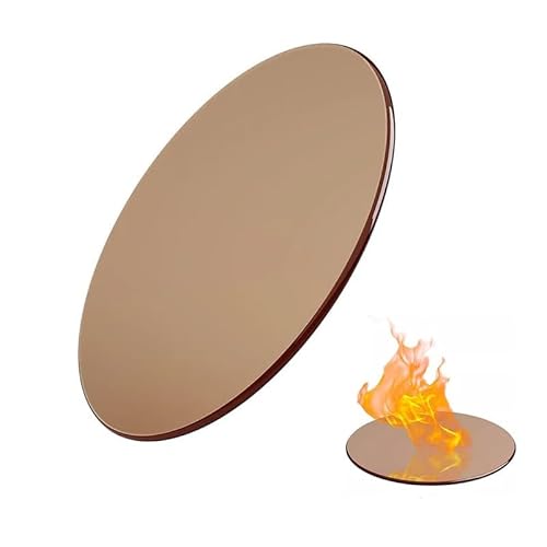 Tischplatte Runde Aus Gehärtetem Glass, Rund Ersatzteil Glasplatte 38cm 40cm 45cm 50cm 55cm 60cm 80cm Glastischplatte Für Esstisch/Couchtisch(480mm(18.8in)) von GSKFXJ
