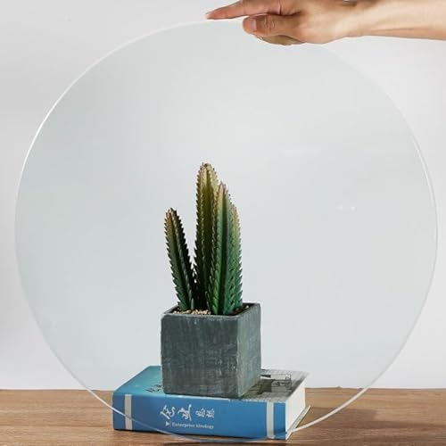 Tischplatten Aus Gehärtetem Glas 28 35 40 Cm Runde Glas Ersatz Tischplatte, Transparent Glasplatte Für Esstisch/Garten/Couchtisch(70CM(28in)) von GSKFXJ