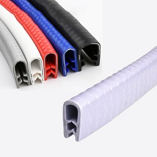 U-Form Kantenschutz Für Auto, Universal Gummidichtung Für Die Meisten Modelle, Selbstklemmend Kantenschutzstreifen Für Bleche, 5Meter(Gray,2-4mm) von GSKFXJ