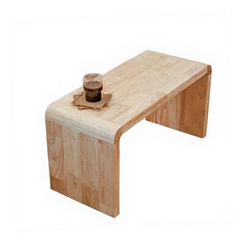 Uförmiger Beistelltisch aus Holz Klein und leicht, einfach zu bewegen,horizontal oder vertikal aufstellbar,multifunktionaler Couchtisch,auch als Schuhwechselbank nutzbar,Wasserdicht und verschleißfest von GSKJJT