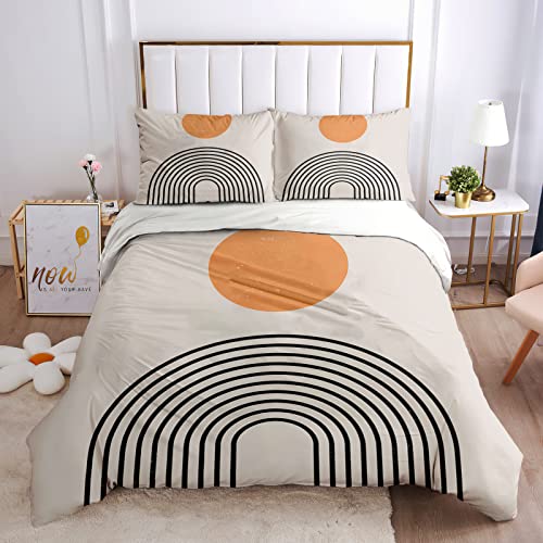 Bettwäsche 220X240Cm 3D Weiße Böhmische Geometrische Linien Druck Bettbezug Set 3 Teilig Weiche Microfaser Erwachsene Bettwäsche Bettdeckenbezug Mit Reißverschluss Und 2 Kissenbezug 80X80Cm, Schlaf Bettwäsche 220X240Cm 3D Weiße Böhmische Geometrische Linien Druck Bettbezug Set 3 Teilig Weiche Microfaser Erwachsene Bettwäsche Bettdeckenbezug Mit Reißverschluss Und 2 Kissenbezug 80X80Cm, Schlaf von GSKOQD