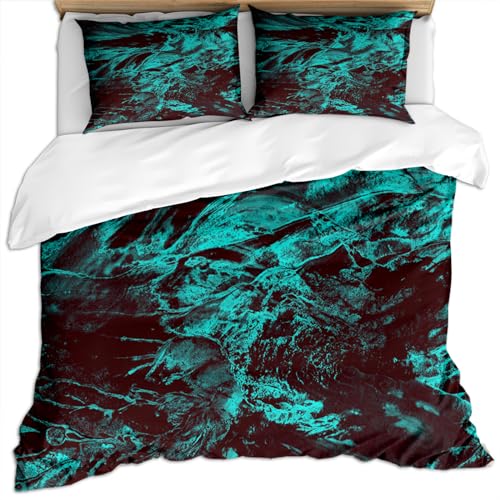Bettwäsche Set 135X200Cm 100% Polyester Winterbettwäsche Für Mädchen Und Jungen, 3D Blau Schwarz Modern Stilvoll Home Textur Kunst Druck Muster 3 Teilig-Set : 1 Bettbezug + 2 Kissenbezug 80X80Cm We Bettwäsche Set 135X200Cm 100% Polyester Winterbettwäsche Für Mädchen Und Jungen, 3D Blau Schwarz Modern Stilvoll Home Textur Kunst Druck Muster 3 Teilig-Set : 1 Bettbezug + 2 Kissenbezug 80X80Cm We von GSKOQD