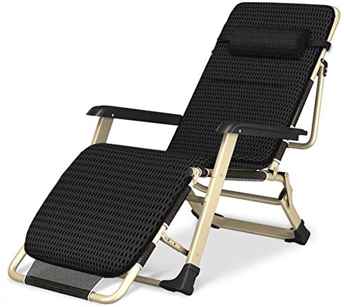 GSKXHDD Leichter, übergroßer XL-Liegestuhl, Zero-Gravity-Stuhl, klappbarer und Verstellbarer Sonnenliegestuhl mit Kopfkissen, Ersatzkissen für Liegestühle, Dicker Kissensitz, max. 30 cm Independence von GSKXHDD