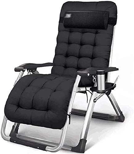GSKXHDD Leichter Lounge-Stuhl, zusammenklappbarer Liegestuhl, Verstellbarer, Faltbarer Zero-Gravity-Liegestuhl für Strand, Sonne, Camping, Garten, Angeln, Deck, Liegestuhl Independence von GSKXHDD