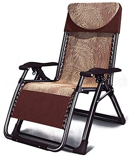 Klappbarer Liegestuhl, robuste Gartenmöbel-Sets, Sonnenliege, Camping-Gartenstühle, klappbar, Schwerelosigkeits-Liegestuhl, Liegestuhl, verstellbar, wasserdicht, Chaiselongues aus Metall für Büro im von GSKXHDD