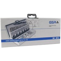 GSR Gewindeschneidsortiment 32tlg. Kombi Satz M3-M12 HSS GSR von GSR