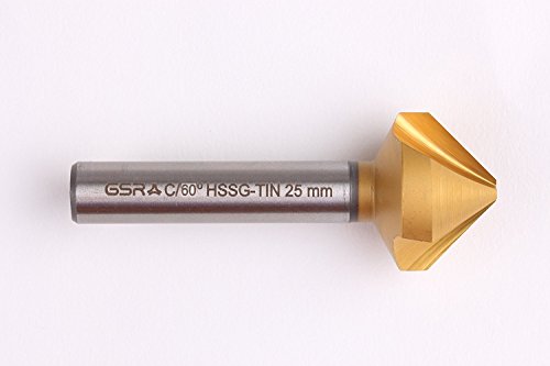GSR 60° Kegelsenker HSSG-TiN Senker, Titan-Beschichtung|Ø 20,0 mm|Senkbohrer, hitzebeständig, präzise von GSR