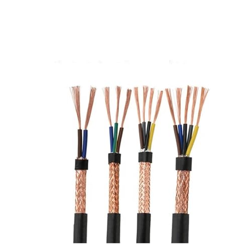 1 Stück 14 AWG ummantelte, abgeschirmte Elektrokabel – 2,5 mm², weiche, flammhemmende Kupfer-Stromsteuerungskabel for die Signalverkabelung(3cores 5M-14 AWG-2.5MM2) von GSUNLEO