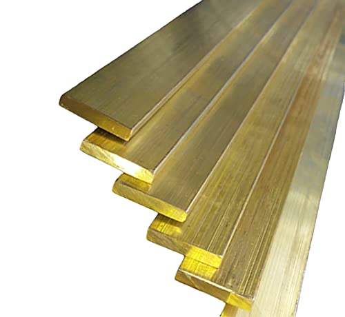 1 Stück C360 Messing-Flachstange 8 mm x 20 mm x 78,74 Zoll – Anpassbare Metallstange for verschiedene Anwendungen(1Pcs 8mm x 15mm) von GSUNLEO