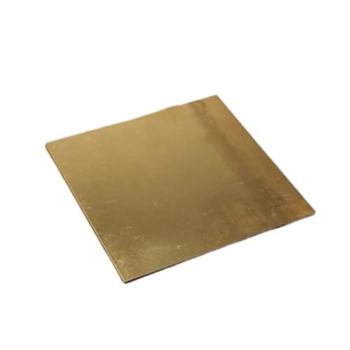 1 Stück hochreine Messingfolienrolle – 0,05–1 m Goldblechstreifen for Präzisionsstanzen und -formen(1.5X200X200MM) von GSUNLEO