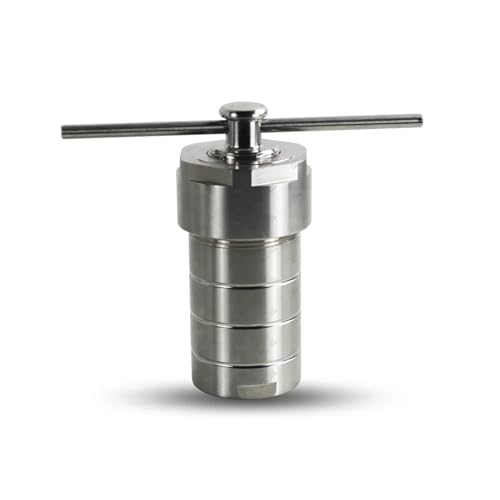 1 Stück hochtemperaturbeständiger 100-ml-Autoklavreaktor for die hydrothermale Synthese – Druckdestillationstank mit gasdichtem Gerät(100mL Ptfe) von GSUNLEO