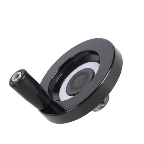 1 schwarzes Steuerhandrad mit drehbarem Griff – solides Bakelit-Handrad for Drehmaschinen (63 mm und 80 mm)(10MM*63MM) von GSUNLEO