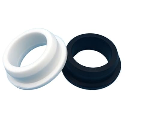 10 Stück transparente Silikon-Lochstopfen, hitzebeständige Schnapptüllen for Kabel, 5–16 mm, lebensmittelechtes Silikonkautschuk(White,A 6mm a (0.24 inch)) von GSUNLEO